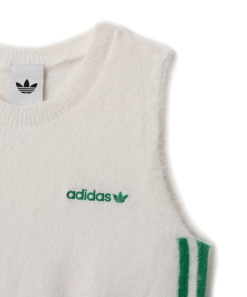 adidas FLUFFY VEST / アディダス フラッフィー ニットベスト