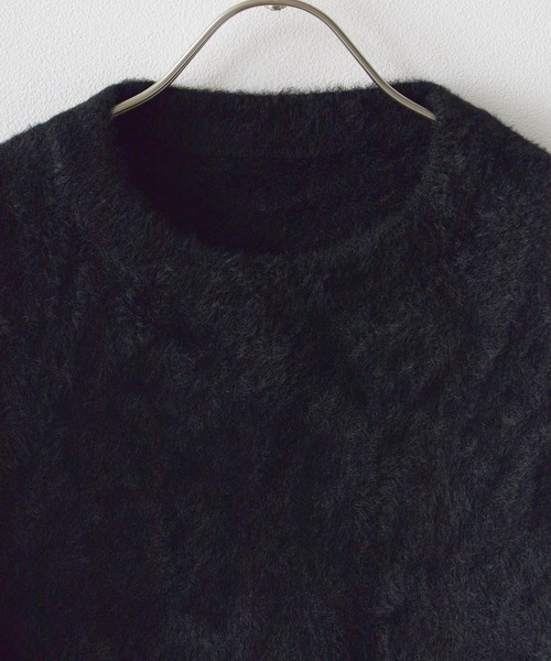 ROOPTOKYO(ループトウキョウ)の「クルーネック シンプルシャギーニット(ニット/セーター・メンズ・サックスブルー/ブラック/ベージュ/ネイビー/ホワイト/レッド・M/L/XL/FREE)」の8枚目の写真