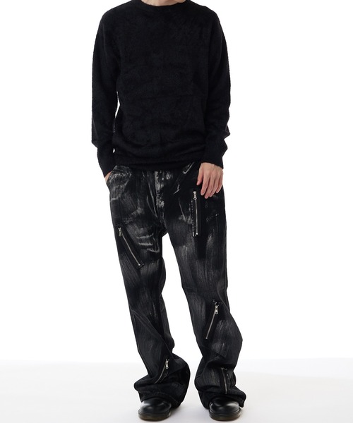 ROOPTOKYO(ループトウキョウ)の「クルーネック シンプルシャギーニット(ニット/セーター・メンズ・サックスブルー/ブラック/ベージュ/ネイビー/ホワイト/レッド・M/L/XL/FREE)」の18枚目の写真