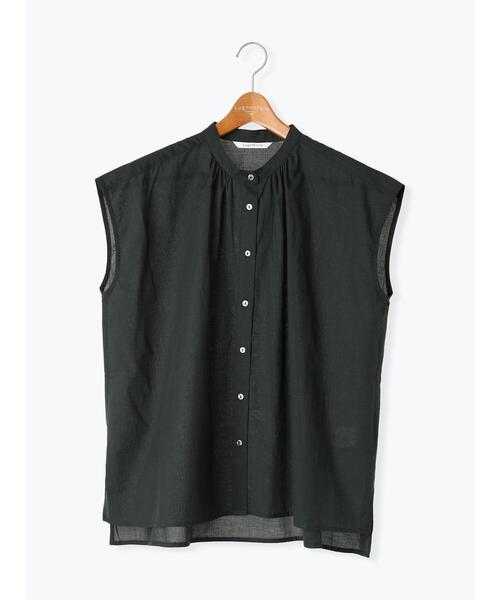 Lugnoncure（ルノンキュール）の「綿麻バンドカラーブラウス（シャツ/ブラウス・レディース・グリーン/チャコールグレー/オフホワイト/ネイビー・F）」の17枚目の写真