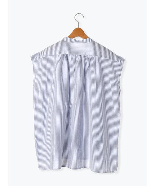 Lugnoncure（ルノンキュール）の「綿麻バンドカラーブラウス（シャツ/ブラウス・レディース・グリーン/チャコールグレー/オフホワイト/ネイビー・F）」の21枚目の写真