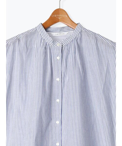 Lugnoncure（ルノンキュール）の「綿麻バンドカラーブラウス（シャツ/ブラウス・レディース・グリーン/チャコールグレー/オフホワイト/ネイビー・F）」の22枚目の写真