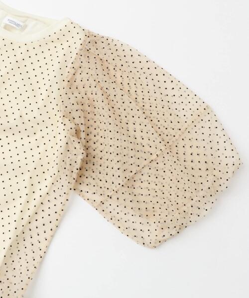 URBAN RESEARCH Sonny Label(アーバンリサーチサニーレーベル)の「『WEB/一部店舗限定』チュールドットタンクトップドッキングプルオーバー(Tシャツ/カットソー・レディース・チャコールグレー/アイボリー/ブラック・FREE)」の12枚目の写真