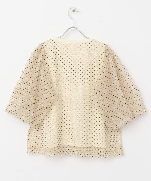 URBAN RESEARCH Sonny Label(アーバンリサーチサニーレーベル)の「『WEB/一部店舗限定』チュールドットタンクトップドッキングプルオーバー(Tシャツ/カットソー・レディース・チャコールグレー/アイボリー/ブラック・FREE)」の13枚目の写真