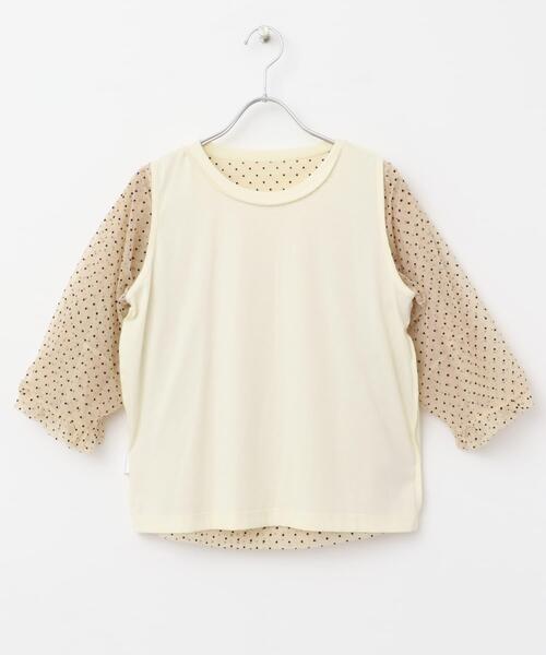 URBAN RESEARCH Sonny Label(アーバンリサーチサニーレーベル)の「『WEB/一部店舗限定』チュールドットタンクトップドッキングプルオーバー(Tシャツ/カットソー・レディース・チャコールグレー/アイボリー/ブラック・FREE)」の14枚目の写真
