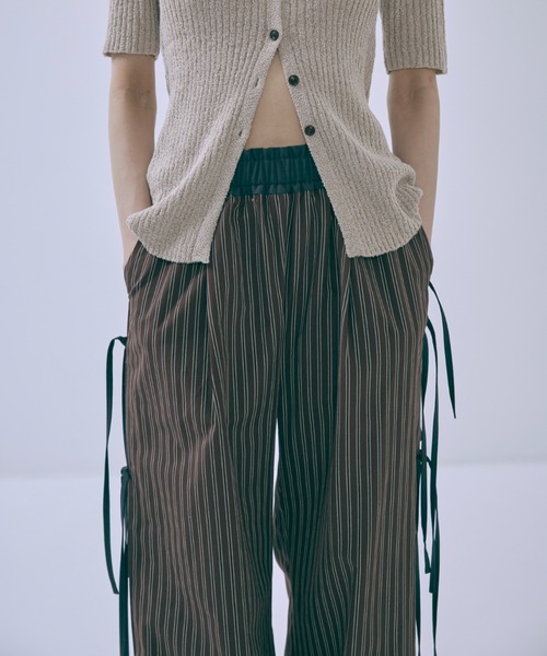 セール】Side Ribbon Stripe Pants（その他パンツ）｜EN NEUME