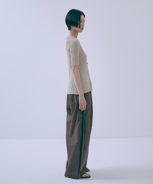 パンツ Stripe Half Pants Side Ribbon Stripe Pants（その他パンツ）｜EN NEUME
