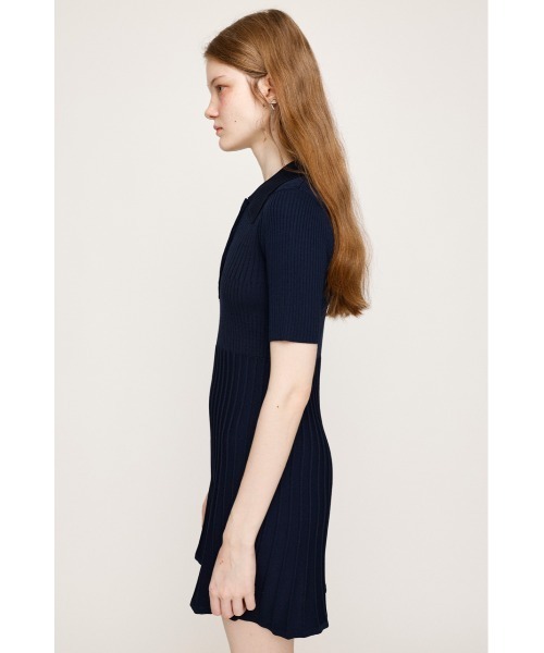 SLY(スライ)の「COLLARED PLEATS HG S/OP カラード プリーツ ハイゲージ ショートワンピース 半袖 夏服(ワンピース・レディース・ブラック/グレー/ネイビー・1/2)」の13枚目の写真