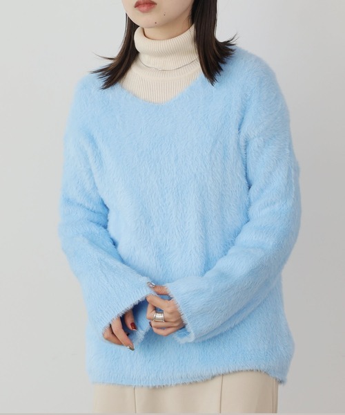 トップス EverySunday Shaggy Knit セール】SHAGGY KNIT TOPS / シャギーニットトップス（ニット