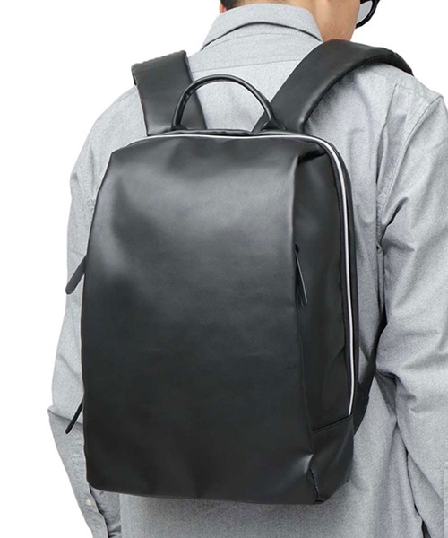 REGiSTA(レジスタ)の「REGiSTA PULEATHER SNART BACK PACK(バックパック/リュック・メンズ・ネイビー/ブラック・FREE)」の7枚目の写真