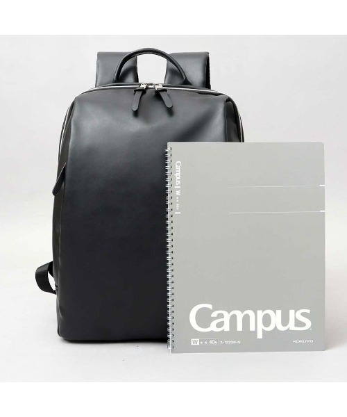 REGiSTA(レジスタ)の「REGiSTA PULEATHER SNART BACK PACK(バックパック/リュック・メンズ・ネイビー/ブラック・FREE)」の9枚目の写真