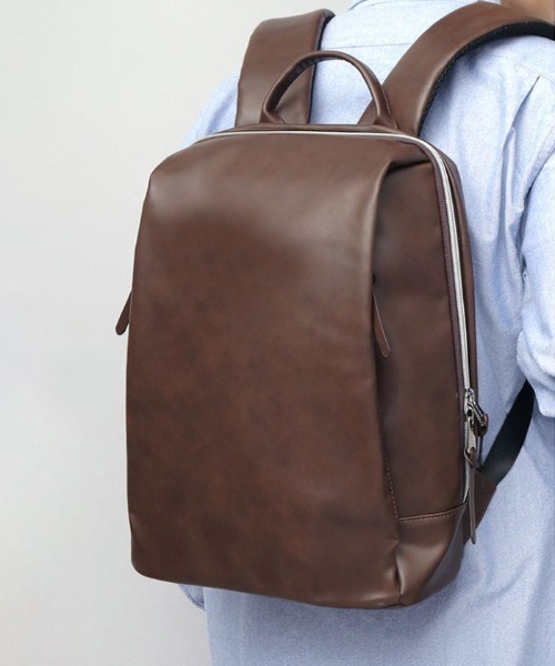 REGiSTA(レジスタ)の「REGiSTA PULEATHER SNART BACK PACK(バックパック/リュック・メンズ・ネイビー/ブラック・FREE)」の11枚目の写真