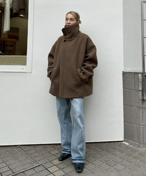 Standcollar Boucle Jacket（その他アウター）｜TODAYFUL（トゥデイ