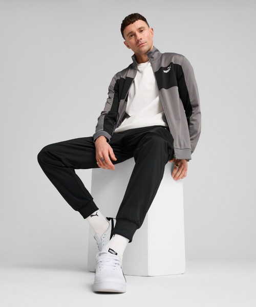 セール】PUMA プーマ メンズ プーマ ポリ カラーブロック スーツ 上下