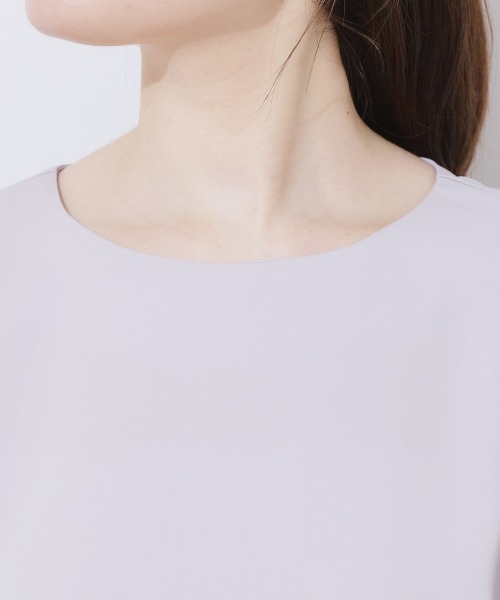 couture brooch（クチュールブローチ）の「【マシンウォッシャブル・一枚で着映える】レース重ねフレアブラウス（シャツ/ブラウス・レディース・サンドベージュ/ブラック/サックスブルー/オフホワイト・36/38/40/42）」の13枚目の写真