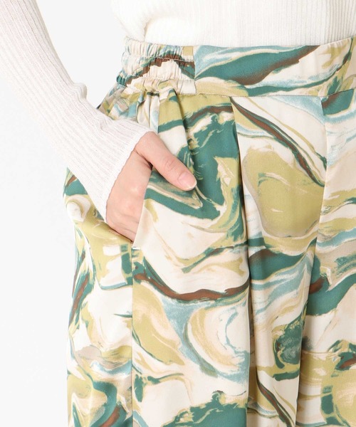 Cepica（セピカ）の「マーブルプリントタックパンツ（その他パンツ・レディース・カーキ・FREE）」の5枚目の写真