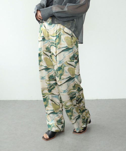 Cepica（セピカ）の「マーブルプリントタックパンツ（その他パンツ・レディース・カーキ・FREE）」の10枚目の写真