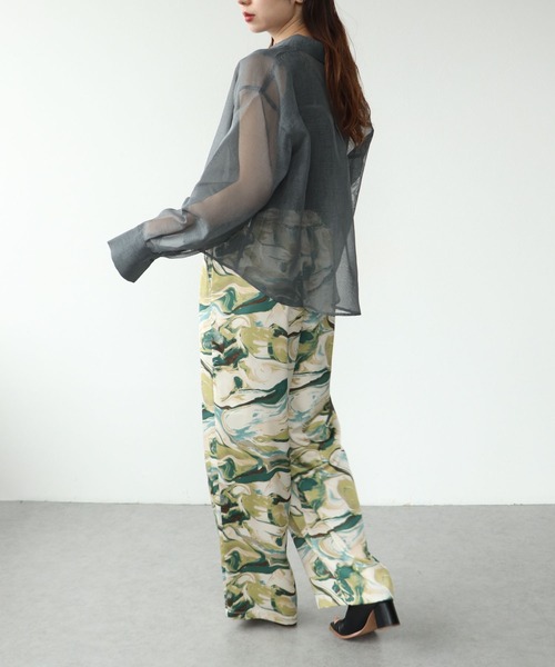 Cepica（セピカ）の「マーブルプリントタックパンツ（その他パンツ・レディース・カーキ・FREE）」の15枚目の写真