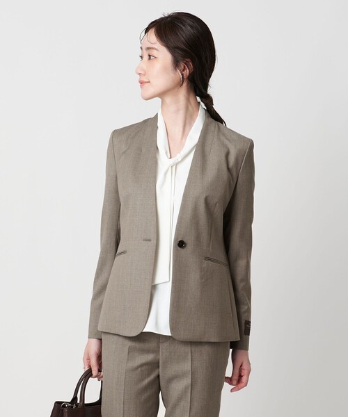 セール】CANONICO ノーラペルジャケット（ノーカラージャケット