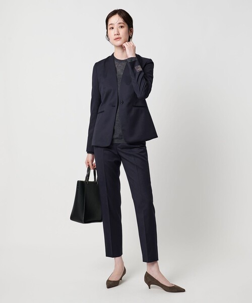 UNITED ARROWS（ユナイテッドアローズ）の「Vitale Barberis Canonico ノーラペルジャケット（ノーカラージャケット・レディース・ブラック/モカ/ダークグレー/ネイビー・34/36/40/38）」の16枚目の写真