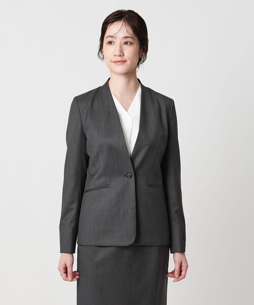 セール】CANONICO ノーラペルジャケット（ノーカラージャケット