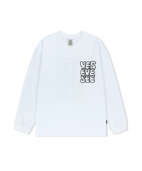 YESEYESEE（イエスアイシー）の「C-Logo L/S（Tシャツ/カットソー・メンズ・ブラック/ホワイト/ネイビー/カーキ・S/M/L/XL）」の2枚目の写真