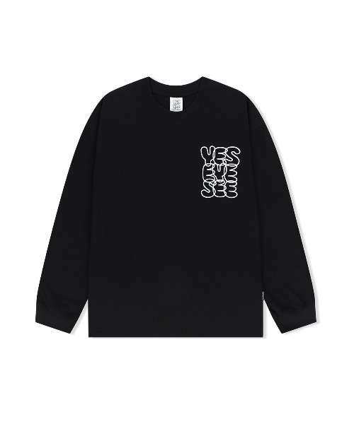 YESEYESEE（イエスアイシー）の「C-Logo L/S（Tシャツ/カットソー・メンズ・ブラック/ホワイト/ネイビー/カーキ・S/M/L/XL）」の3枚目の写真