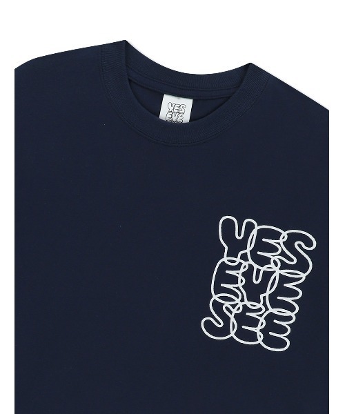 YESEYESEE（イエスアイシー）の「C-Logo L/S（Tシャツ/カットソー・メンズ・ブラック/ホワイト/ネイビー/カーキ・S/M/L/XL）」の18枚目の写真
