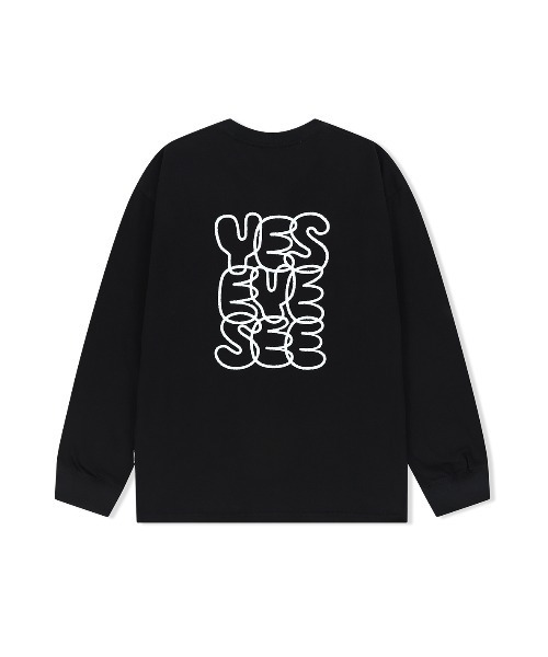 YESEYESEE（イエスアイシー）の「C-Logo L/S（Tシャツ/カットソー・メンズ・ブラック/ホワイト/ネイビー/カーキ・S/M/L/XL）」の10枚目の写真