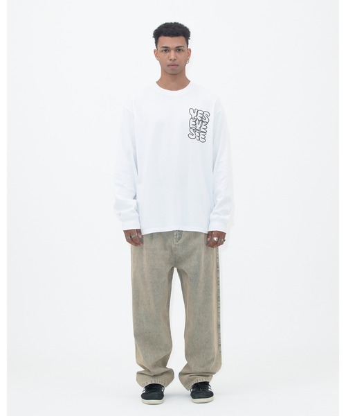 YESEYESEE（イエスアイシー）の「C-Logo L/S（Tシャツ/カットソー・メンズ・ブラック/ホワイト/ネイビー/カーキ・S/M/L/XL）」の20枚目の写真