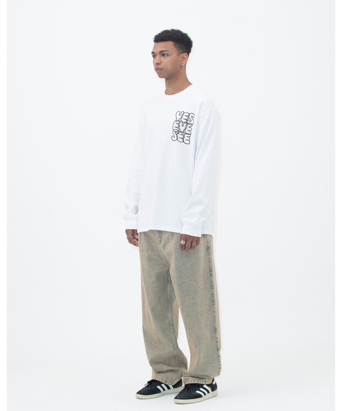 YESEYESEE（イエスアイシー）の「C-Logo L/S（Tシャツ/カットソー・メンズ・ブラック/ホワイト/ネイビー/カーキ・S/M/L/XL）」の21枚目の写真