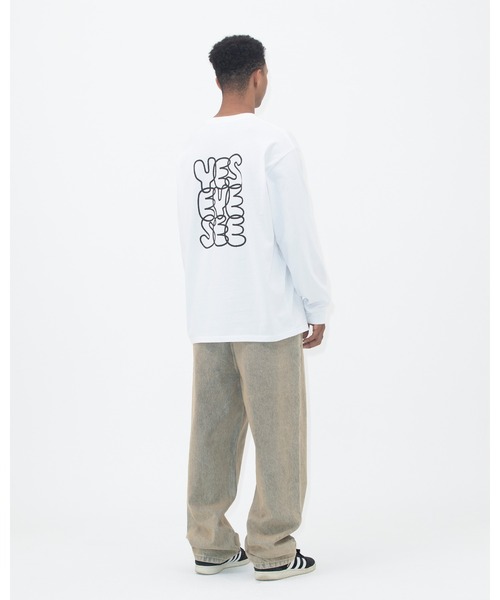 YESEYESEE（イエスアイシー）の「C-Logo L/S（Tシャツ/カットソー・メンズ・ブラック/ホワイト/ネイビー/カーキ・S/M/L/XL）」の22枚目の写真