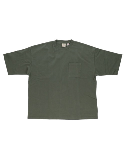 BACKYARD FAMILY（バックヤードファミリー）の「グッドウェア USAコットンスーパービッグ無地ポケットT（Tシャツ/カットソー・メンズ・チャコールグレー/杢グレー/ブラック/ブルーグレー/オリーブ/ネイビー/ホワイト・XL/S/M/L）」の6枚目の写真