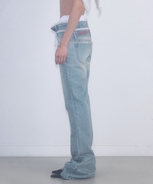 パンツ SCULPTOR Double Waist Boots Cut Denim Double Waist Boots Cut Denim Vintage Ice – Sculptor
