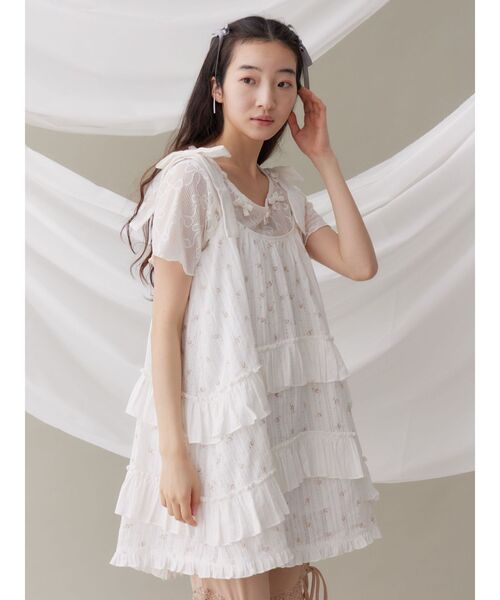 フレアミニワンピース merry jenny セール】ピンタックフレアミニワンピース（ワンピース）｜merry