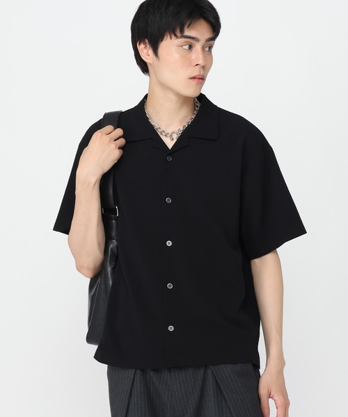 3.3 Field Trip （3.3フィールドトリップ）の「3.3 Field Trip／ルーズ楊柳シャツ（シャツ/ブラウス・メンズ・ブラック/アイボリー/ダークブルー・MEDIUM/LARGE）」の2枚目の写真