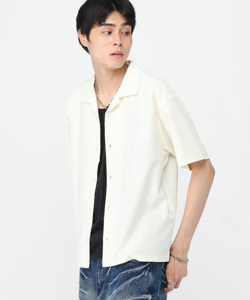 3.3 Field Trip （3.3フィールドトリップ）の「3.3 Field Trip／ルーズ楊柳シャツ（シャツ/ブラウス・メンズ・ブラック/アイボリー/ダークブルー・MEDIUM/LARGE）」の8枚目の写真