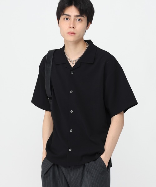 3.3 Field Trip （3.3フィールドトリップ）の「3.3 Field Trip／ルーズ楊柳シャツ（シャツ/ブラウス・メンズ・ブラック/アイボリー/ダークブルー・MEDIUM/LARGE）」の12枚目の写真