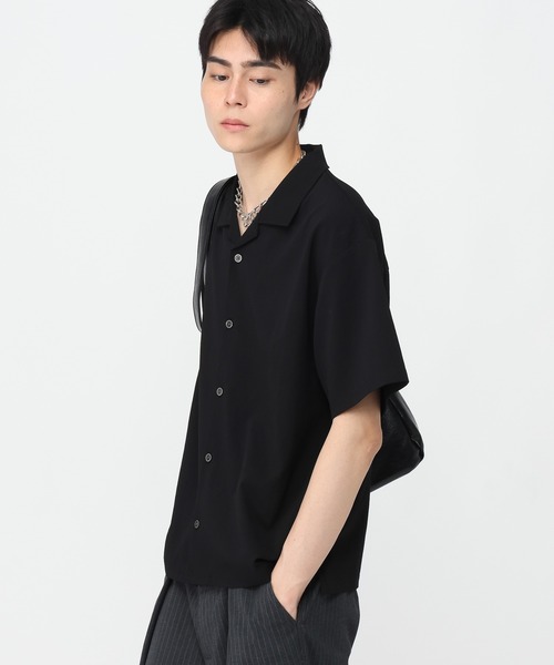 3.3 Field Trip （3.3フィールドトリップ）の「3.3 Field Trip／ルーズ楊柳シャツ（シャツ/ブラウス・メンズ・ブラック/アイボリー/ダークブルー・MEDIUM/LARGE）」の13枚目の写真