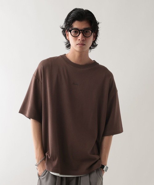 RAGEBLUE(レイジブルー)の「<吸水速乾/汗染み防止>スムースタッチ/ワンポイント刺繍Tシャツ(Tシャツ/カットソー・メンズ・ホワイト/ブラウン/グレー/ブラック・SMALL/MEDIUM/LARGE)」の16枚目の写真