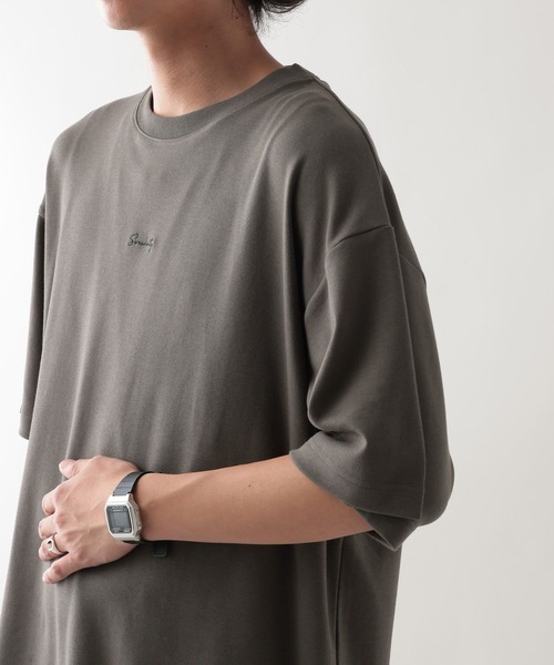 RAGEBLUE(レイジブルー)の「<吸水速乾/汗染み防止>スムースタッチ/ワンポイント刺繍Tシャツ(Tシャツ/カットソー・メンズ・ホワイト/ブラウン/グレー/ブラック・SMALL/MEDIUM/LARGE)」の11枚目の写真