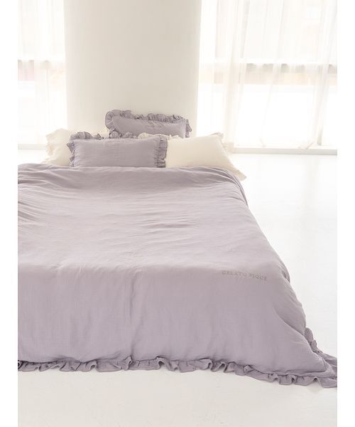 ジェラートピケ sleep ポコポコギャザー 寝具３点セット　シングル　グレー Amazon.co.jp: [ジェラート ピケ] sleep ポコポコギャザー3点