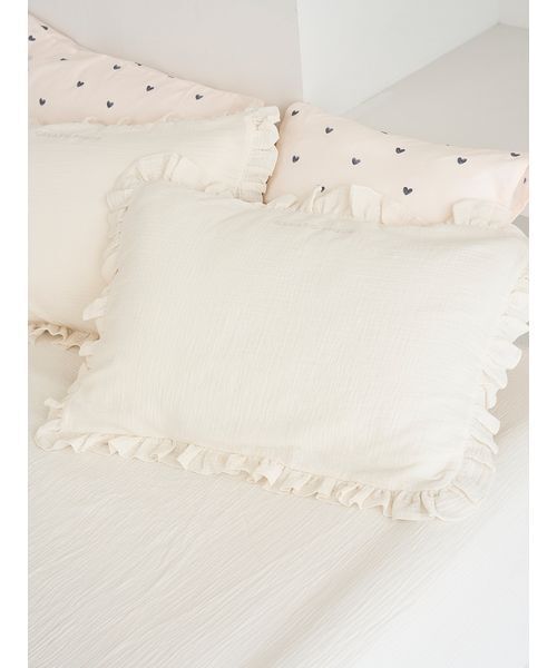 Sleep】ダブルガーゼフリル3点セット（シングル）（寝具