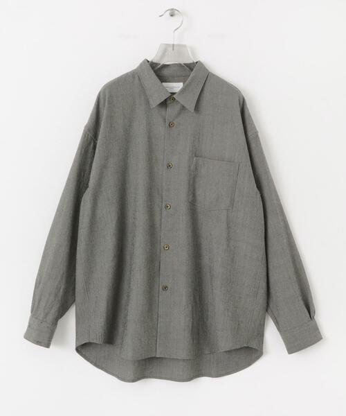 URBAN RESEARCH(アーバンリサーチ)の「new basic ALBATROSS WOOL SHIRTS(シャツ/ブラウス・メンズ・ブラウン/グレー・MEDIUM/LARGE/X-LARGE)」の6枚目の写真