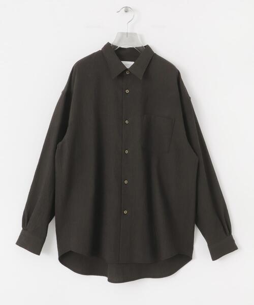 URBAN RESEARCH(アーバンリサーチ)の「new basic ALBATROSS WOOL SHIRTS(シャツ/ブラウス・メンズ・ブラウン/グレー・MEDIUM/LARGE/X-LARGE)」の9枚目の写真