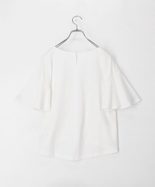 tシャツ 袖フレア麻調カットT レディース 袖フレア麻調カットT（Tシャツ/カットソー）｜fredy couleur