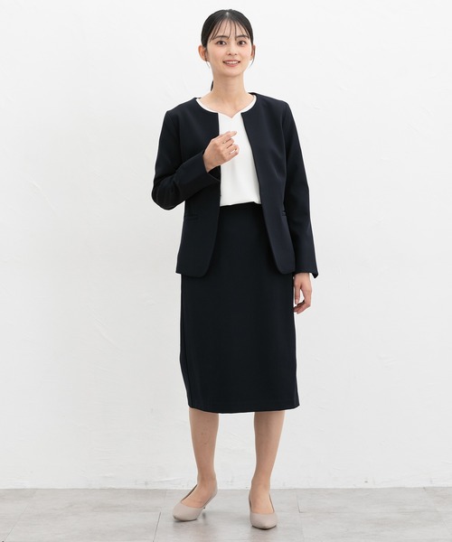 Honeys(ハニーズ)の「【ストレッチ・マシンウォッシャブル・イージーケア】ベルト付タイトスカート(スカート・レディース・ヘザーチャコール/ブラック/ネイビー/ダークベージュ・S/M/L/3L/LL)」の13枚目の写真