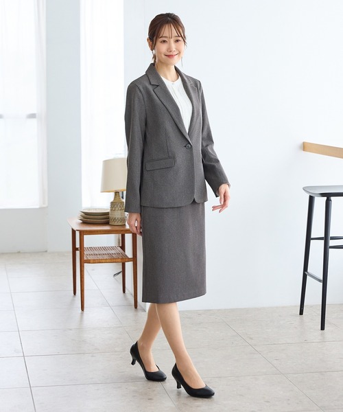 Honeys(ハニーズ)の「【ストレッチ・マシンウォッシャブル・イージーケア】ベルト付タイトスカート(スカート・レディース・ヘザーチャコール/ブラック/ネイビー/ダークベージュ・S/M/L/3L/LL)」の16枚目の写真