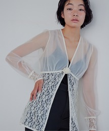 Rose sheer blouse
