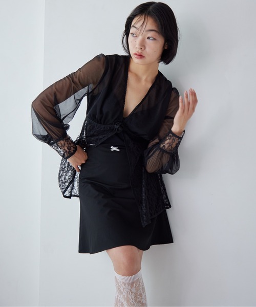 etre loin(エトルワン)の「Rose sheer blouse(シャツ/ブラウス・レディース・グレー/アイボリー/ブラック・M)」の15枚目の写真